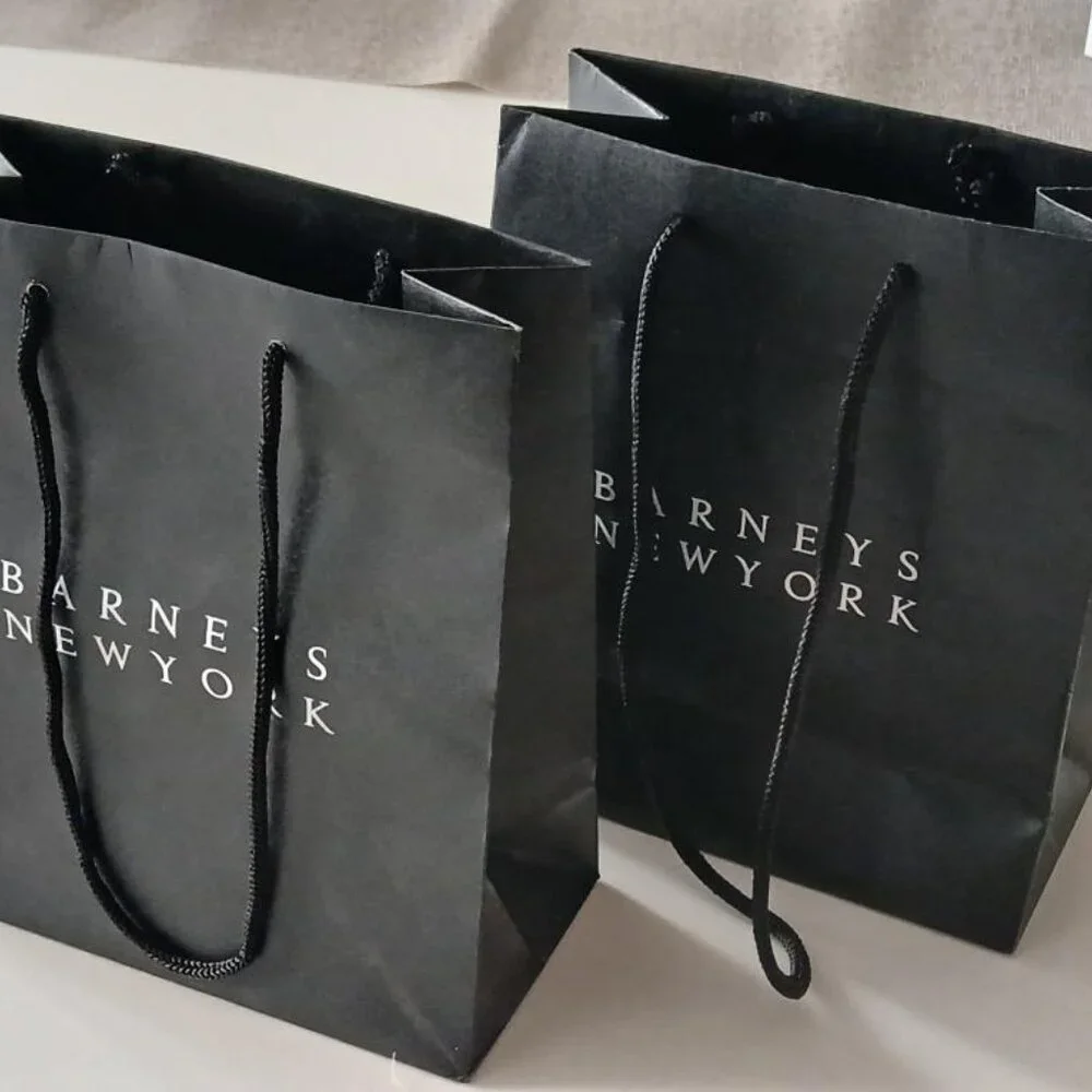 (2) Iconic Barneys New York Shopping Bags